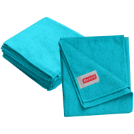 Set 10 lavete universale din microfibra, bleu, Madero, 35 x 40 cm